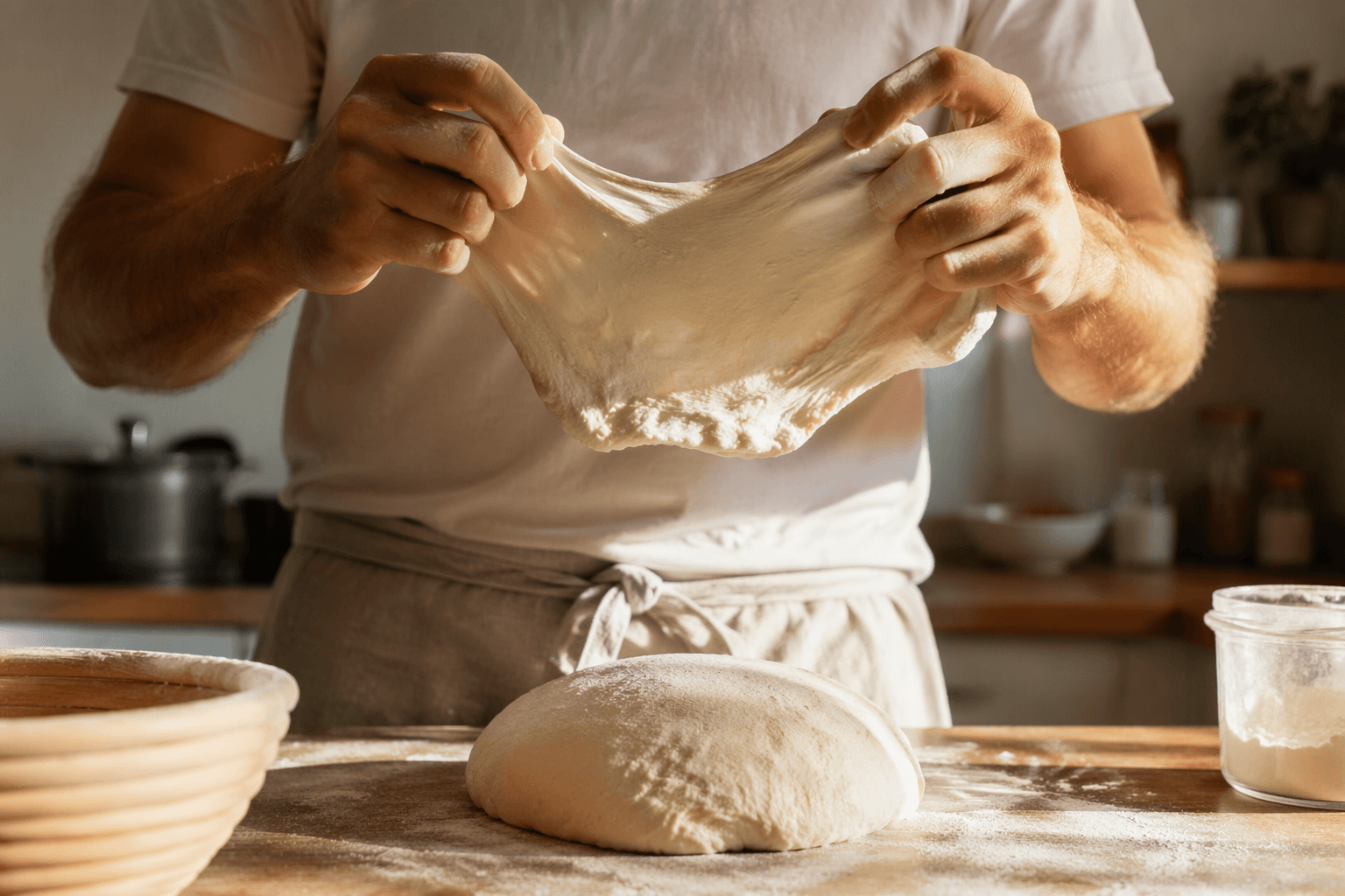 How long to knead sourdough dough, timing depends on method