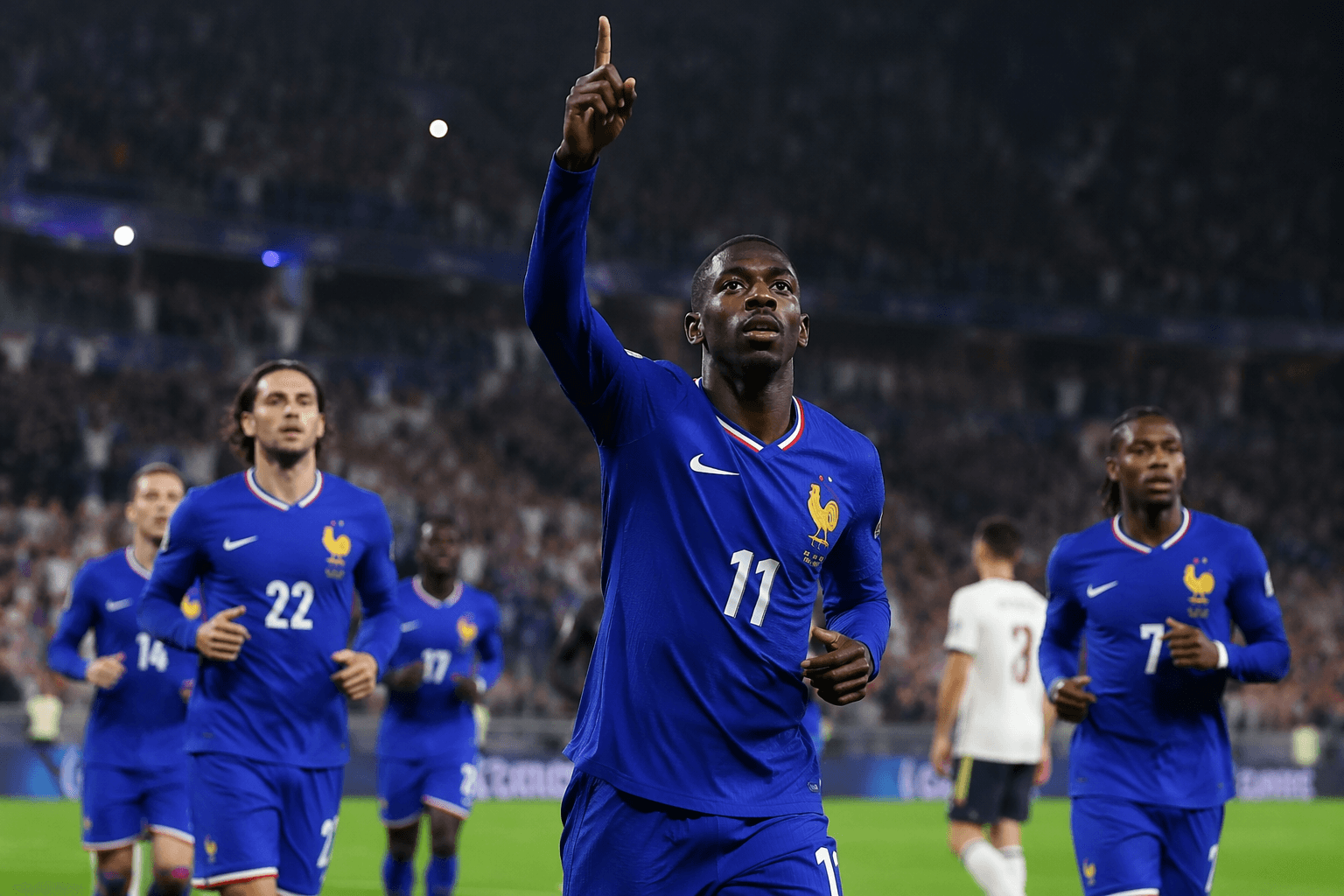 France routs Norway 4-1, Dembélé hat trick seals group win