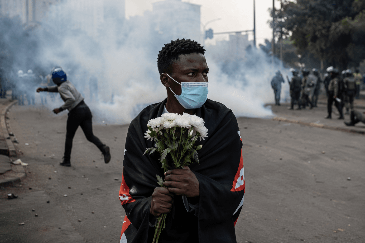 Kenyan police fire teargas at memorial march in Nairobi
