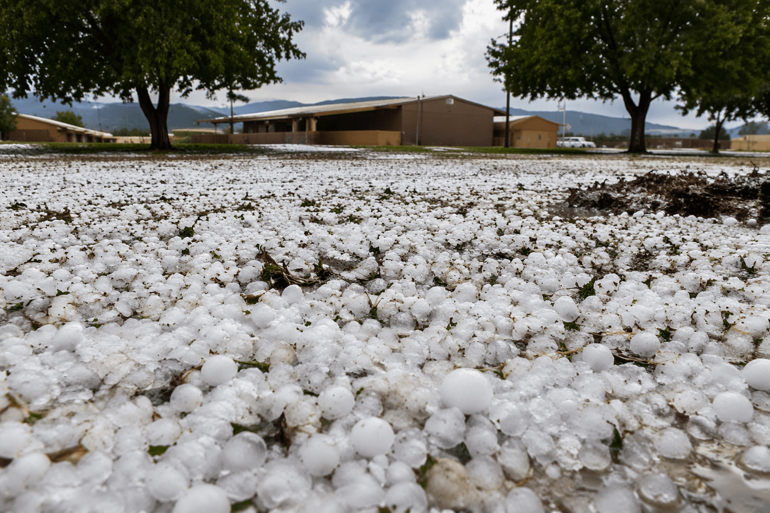 Severe thunderstorm warning brings quarter-sized hail to Wide Ruins