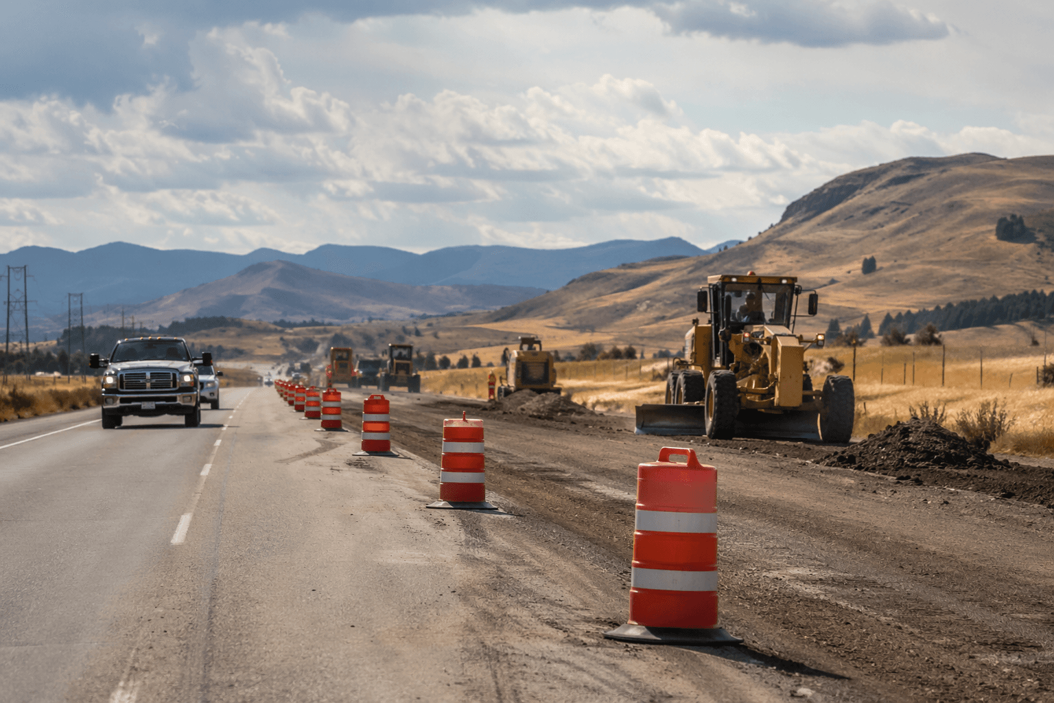 Road work on US 12 between Helena and East Helena runs through mid-August