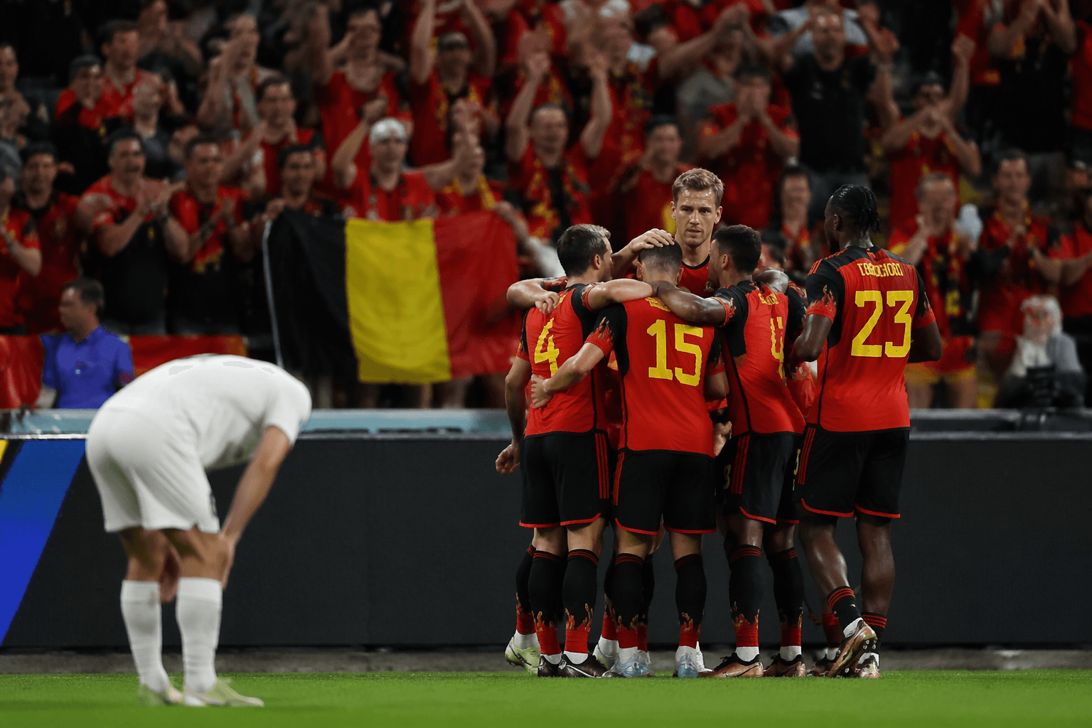 Belgium crushes New Zealand 5-1 to win Group G outright