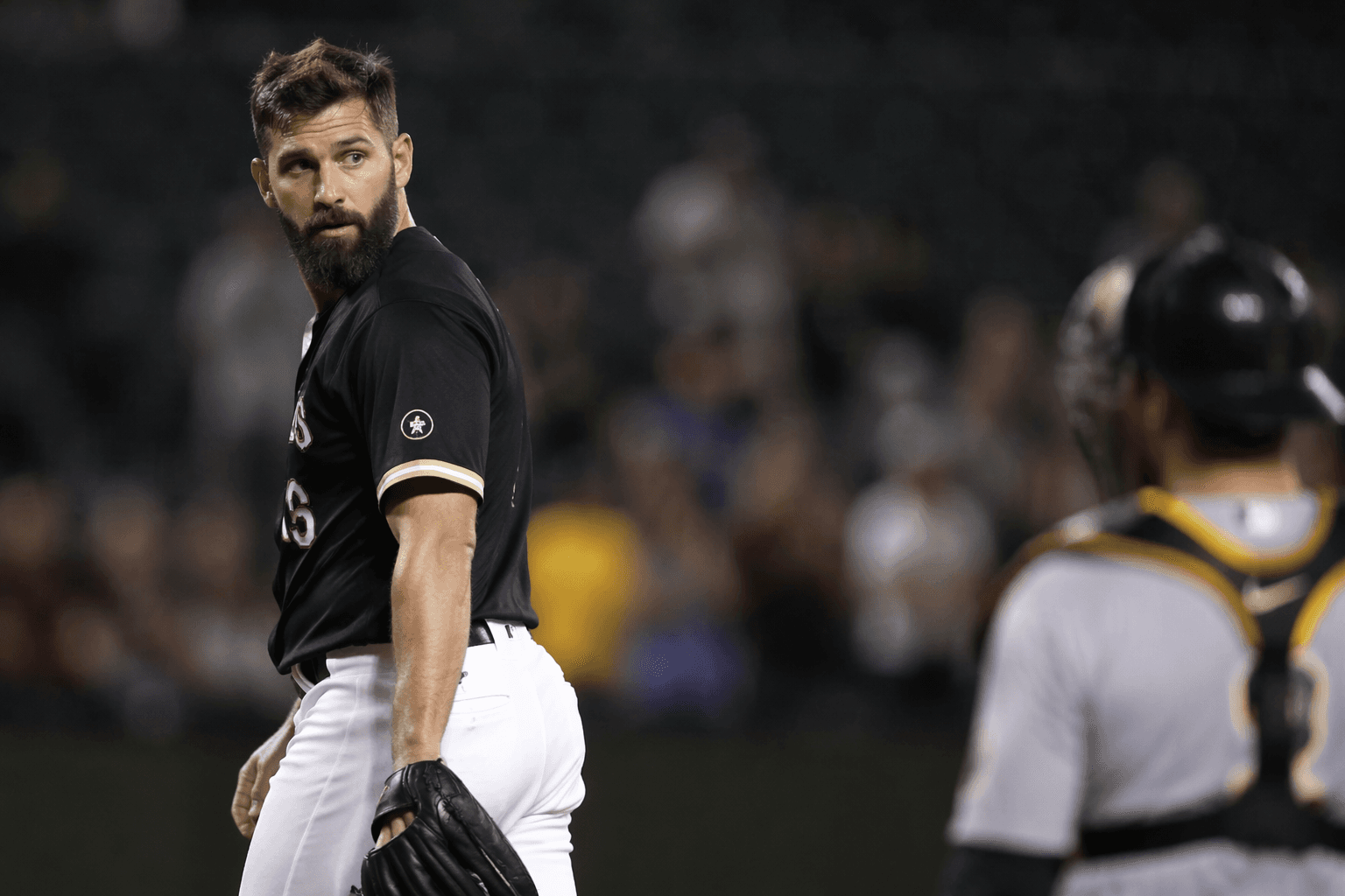 Liam Plunkett strikes out in baseball debut for Oakland Ballers