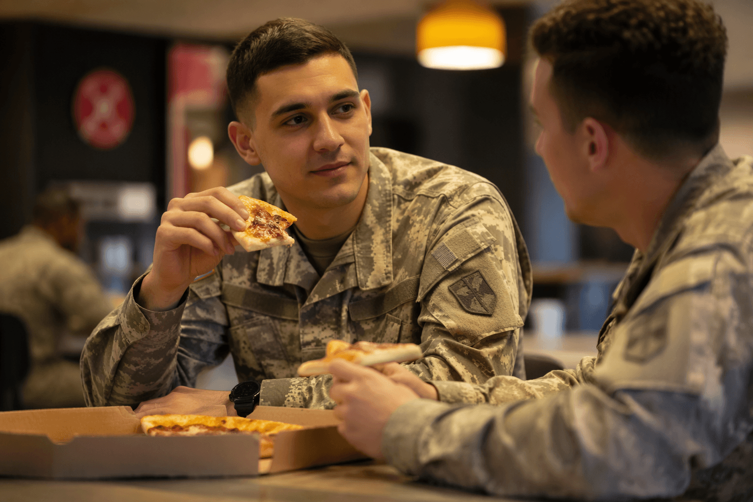 Pizza chains target military bases and other captive-dining venues