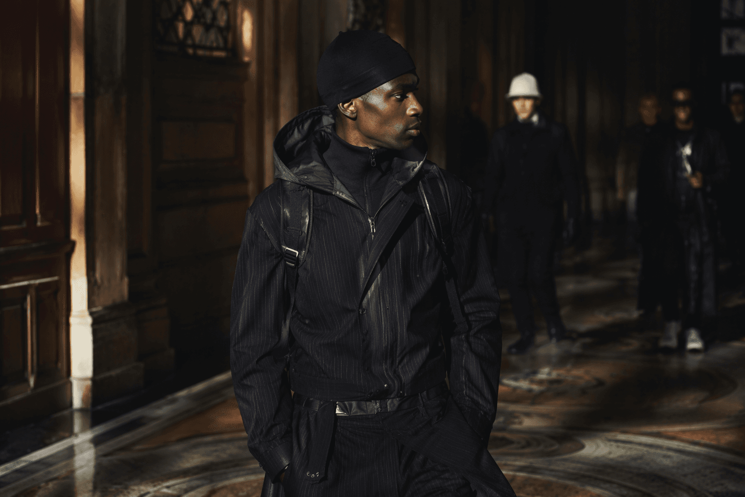 Saul Nash fuses workwear tailoring and athletic uniforms in Milan