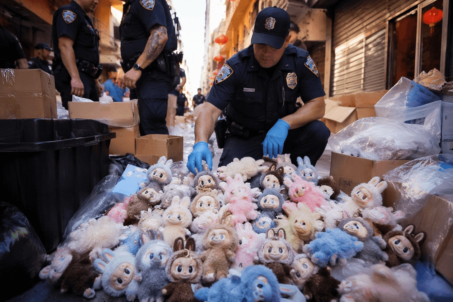 NYPD seizes fake Labubu plushes in $150 million Chinatown raid