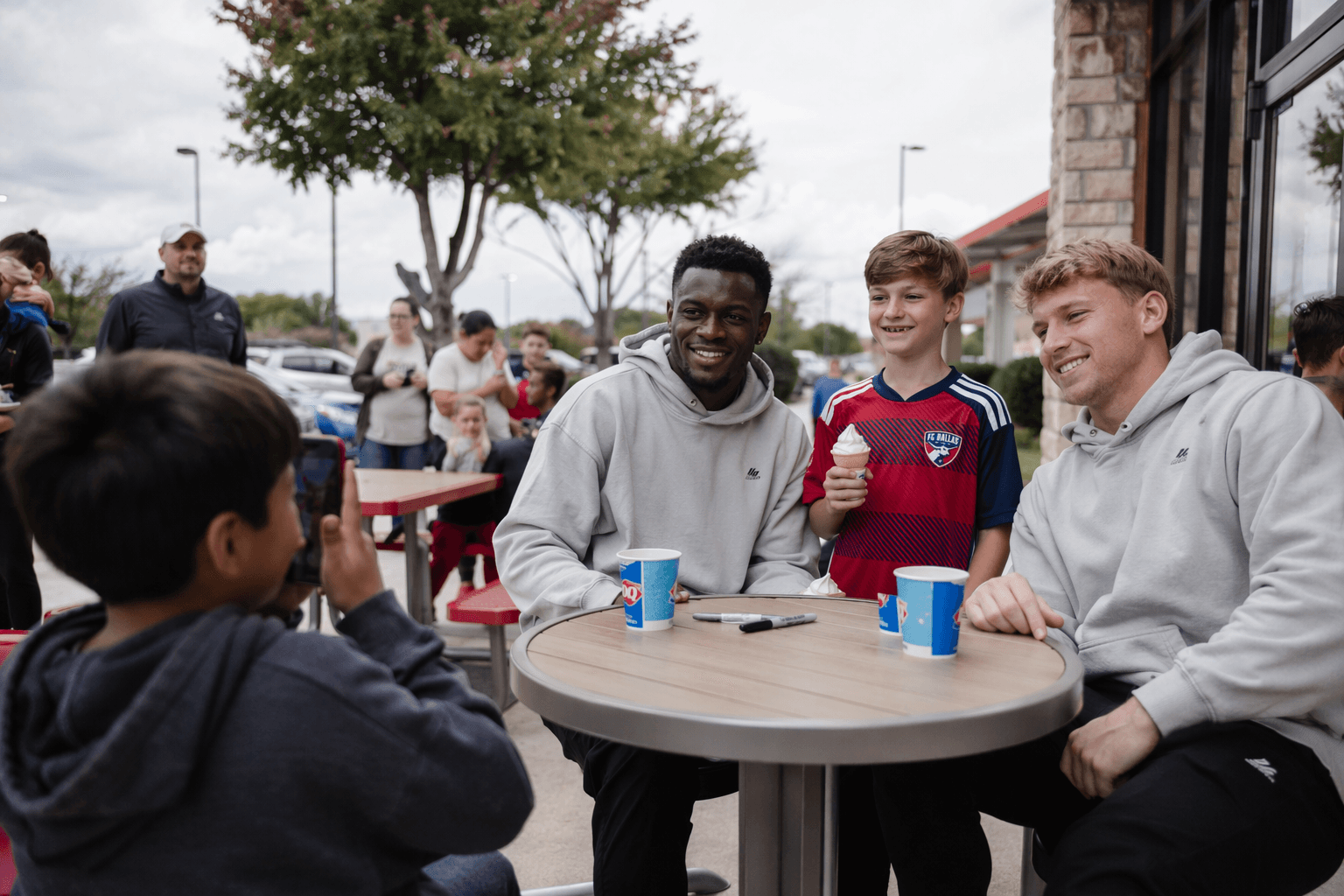 FC Dallas players meet fans at Frisco Dairy Queen event