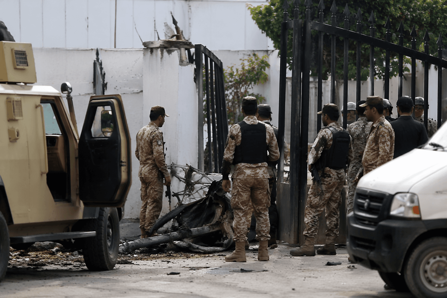 Three Rangers personnel killed in attack on Karachi headquarters