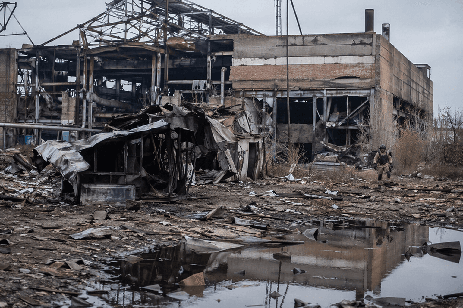 Ukraine strikes Russian industrial site as drone attack kills man in Sumy