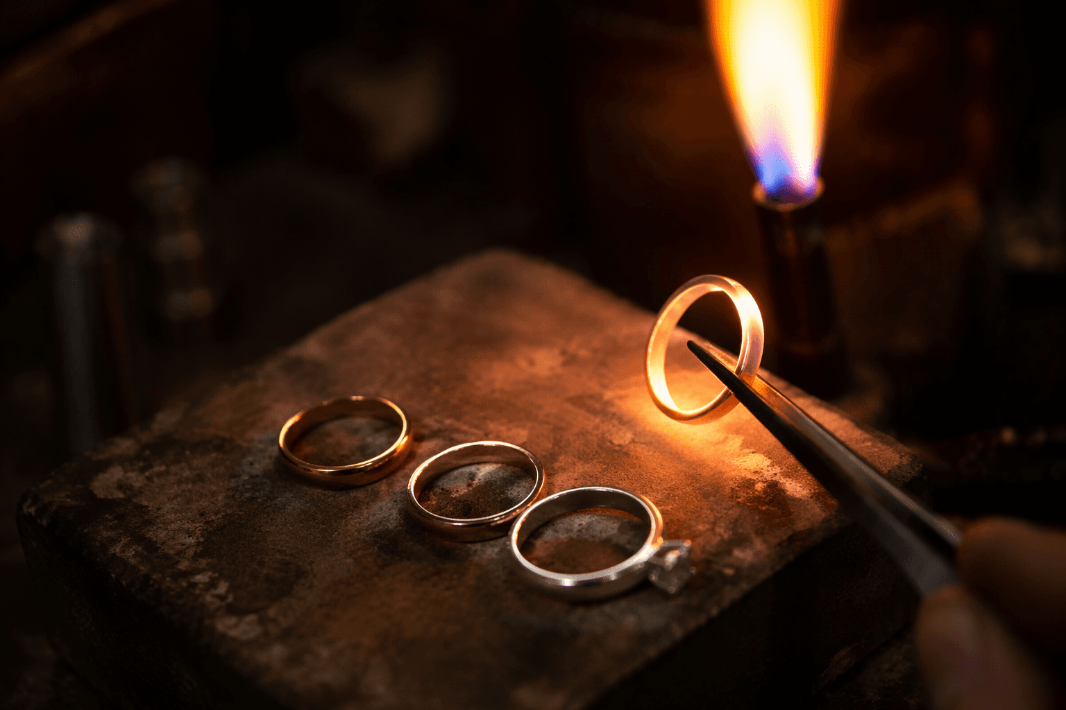 How gold jewelry gets its color, from yellow to white to rose