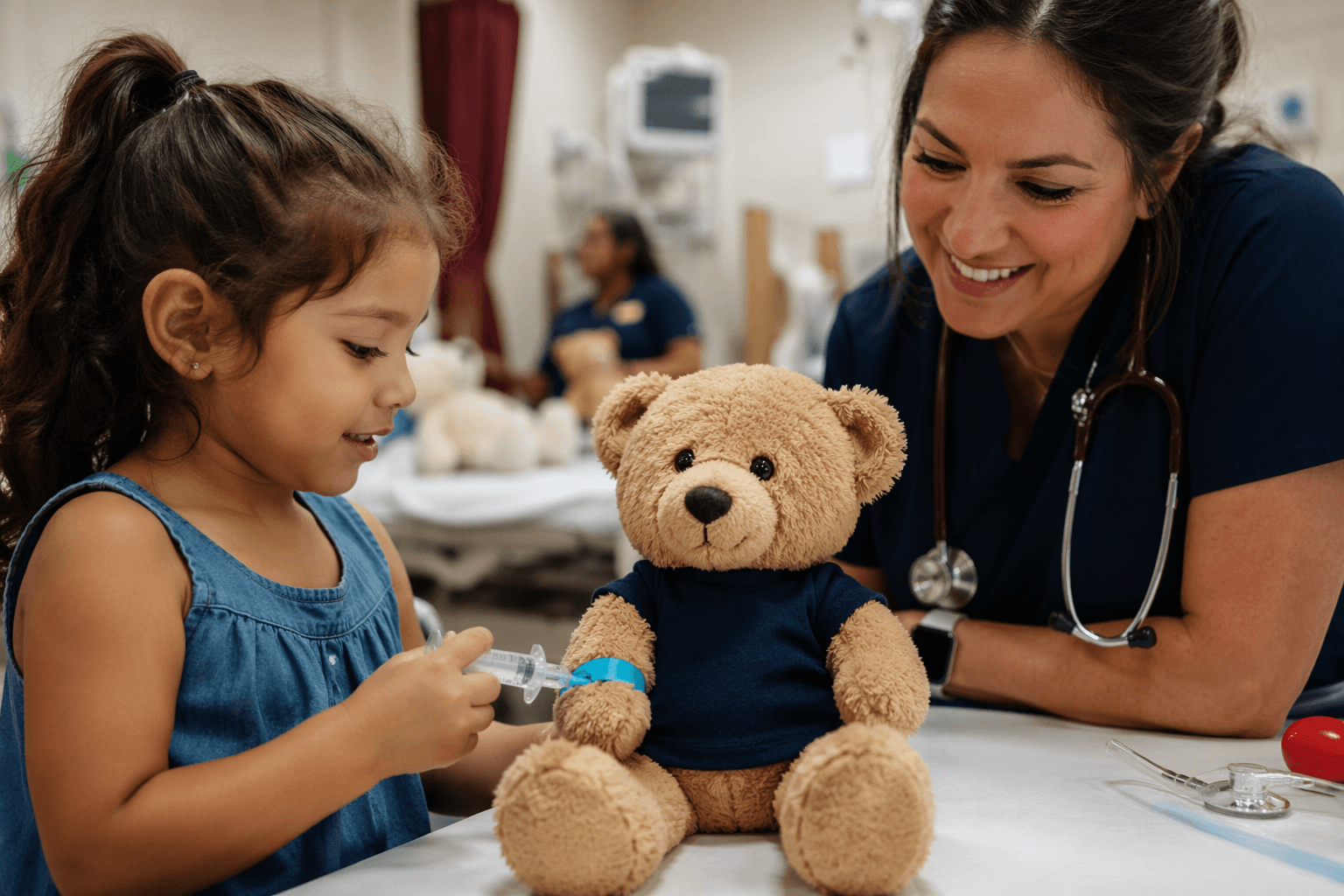 Yuma hospital hosts teddy bear checkup to ease kids' fears