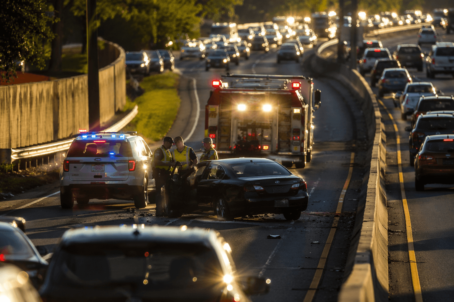 Police investigate crash on Long Island Expressway near Commack Road