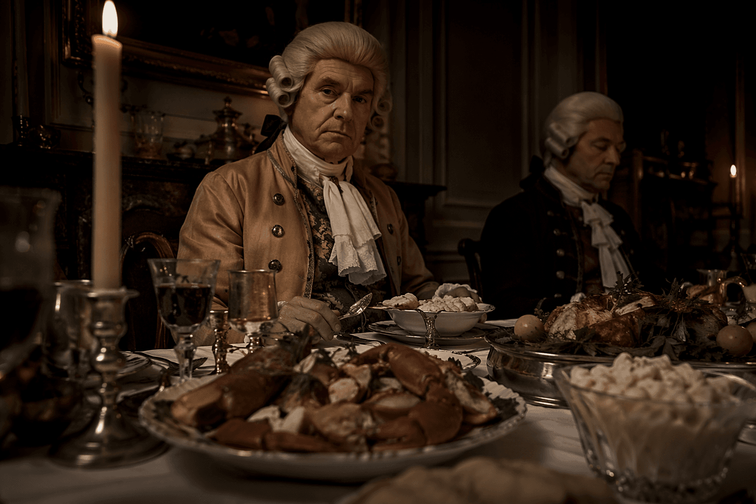 Colonial Americans ate terrapin and Parmesan ice cream, if they were rich