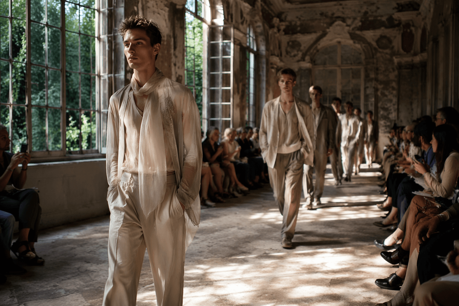 Julian Klausner drapes Dries Van Noten in quiet luxury dreamscape
