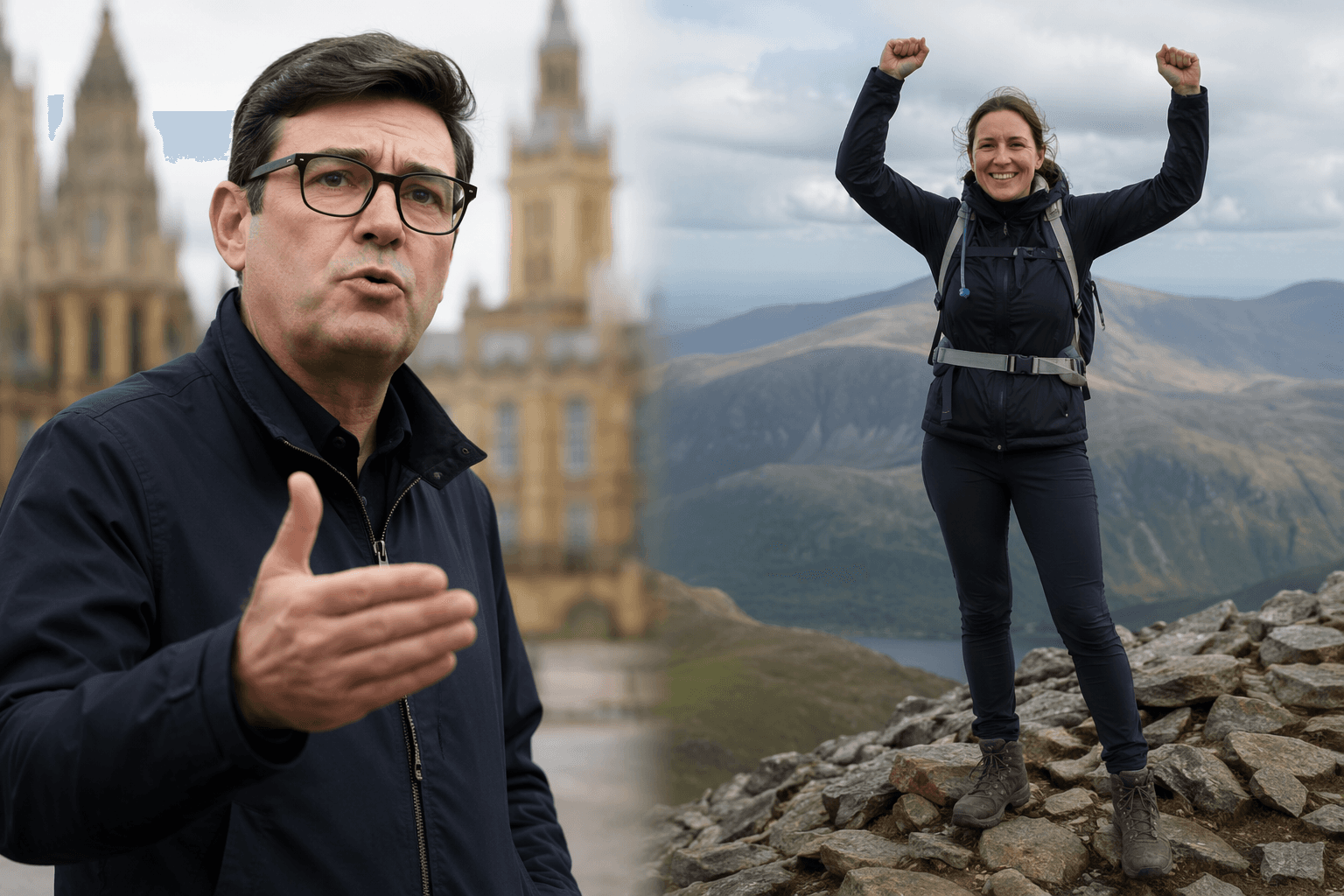 Burnham pushes major powers shift as Catherine completes Three Peaks challenge