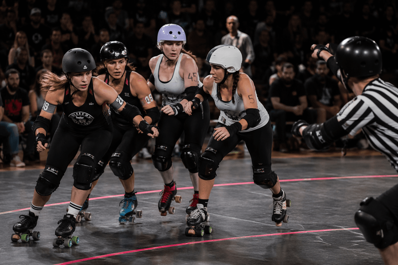 How roller derby’s track lines shape every jam