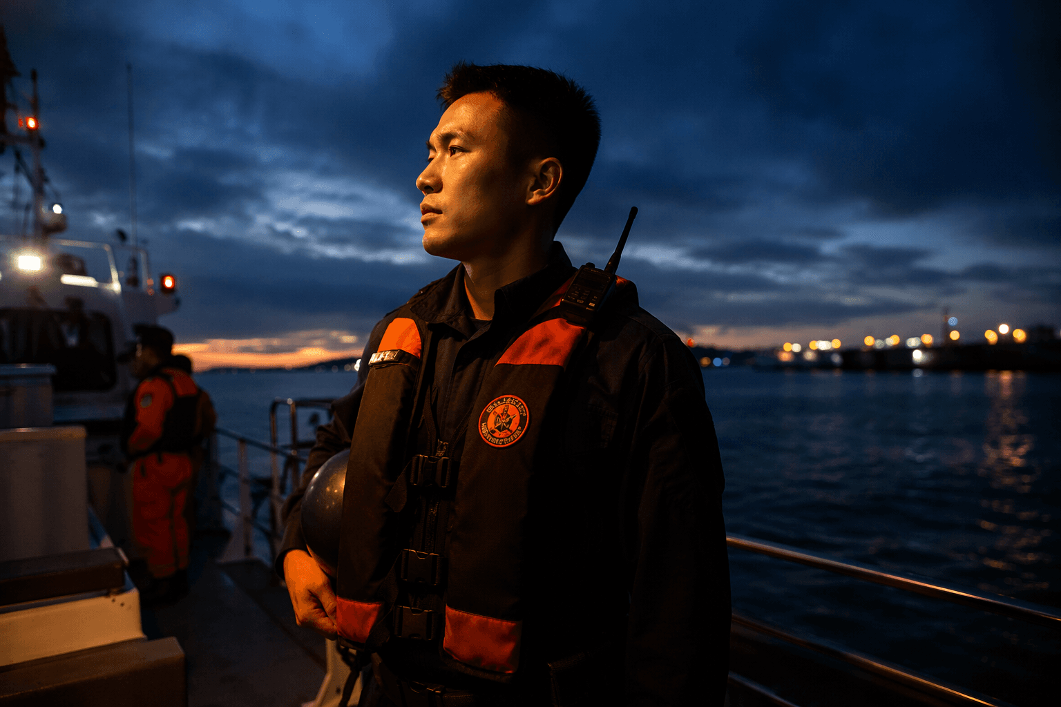 Taiwan coast guard officer blends patrol duty with temple faith