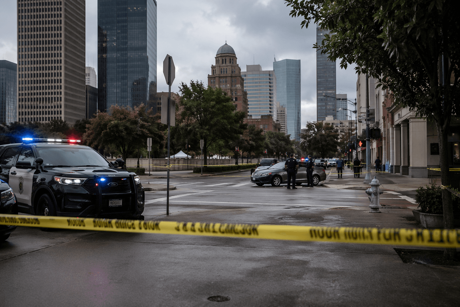 Woman shot near downtown Houston, suspect flees in vehicle