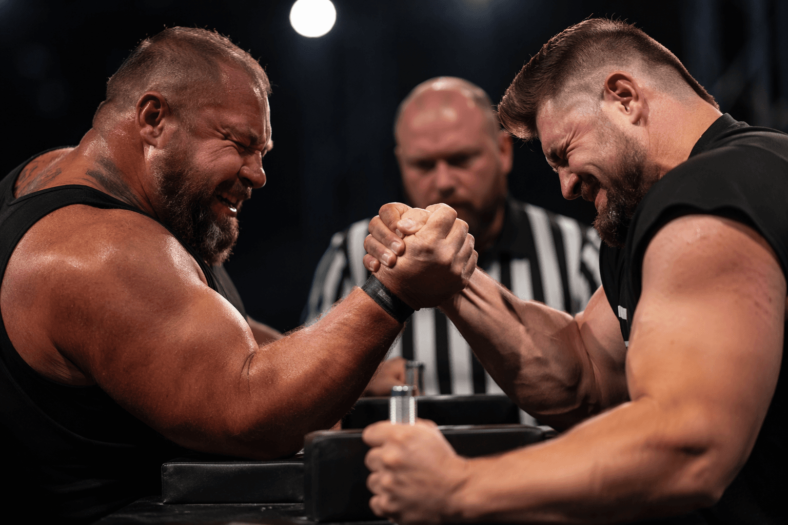 Arm wrestling decoded: hook, toproll and press define the sport
