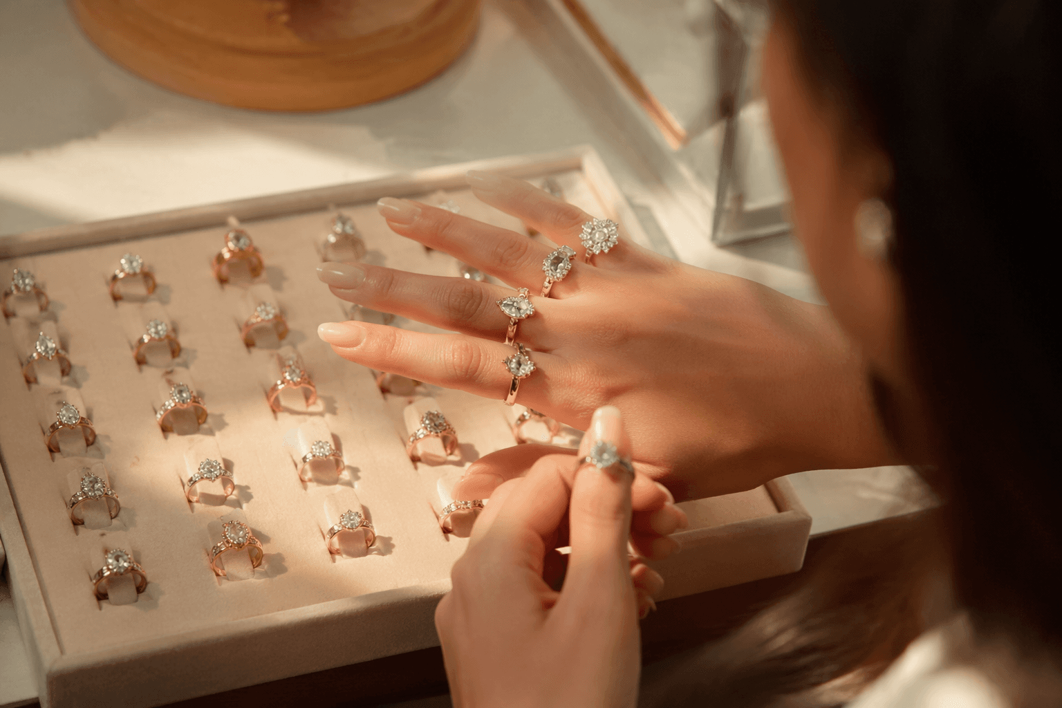 Cluster engagement rings rise as shoppers seek personal, ornate styles