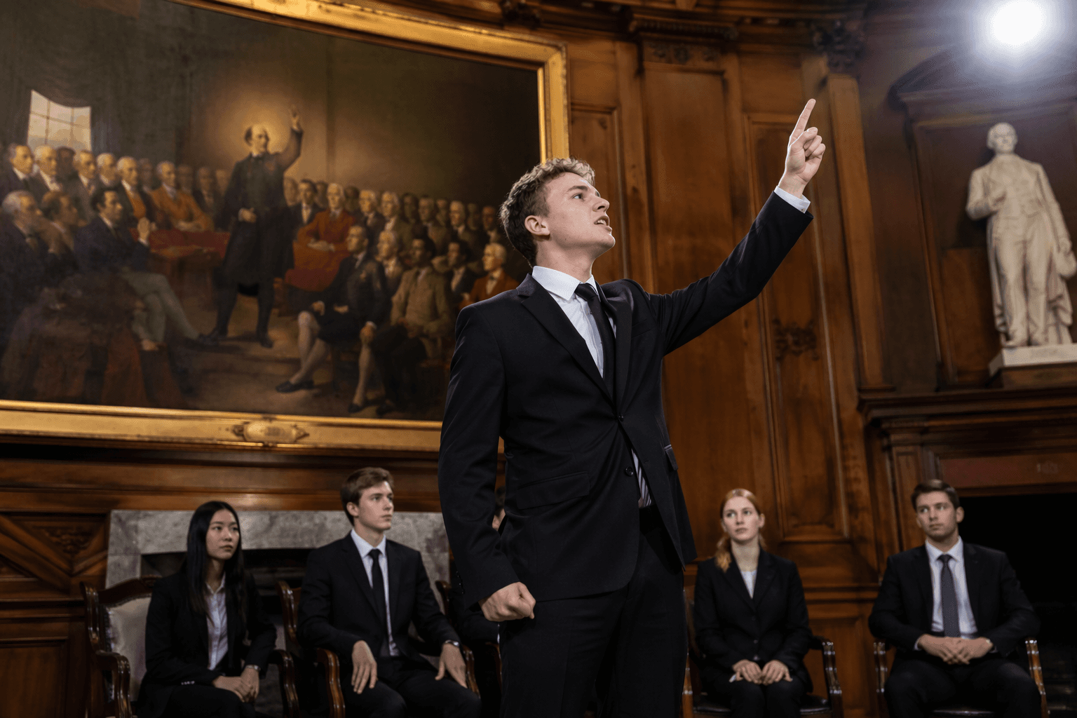 Debate champions recite Patrick Henry speech for America250 celebration
