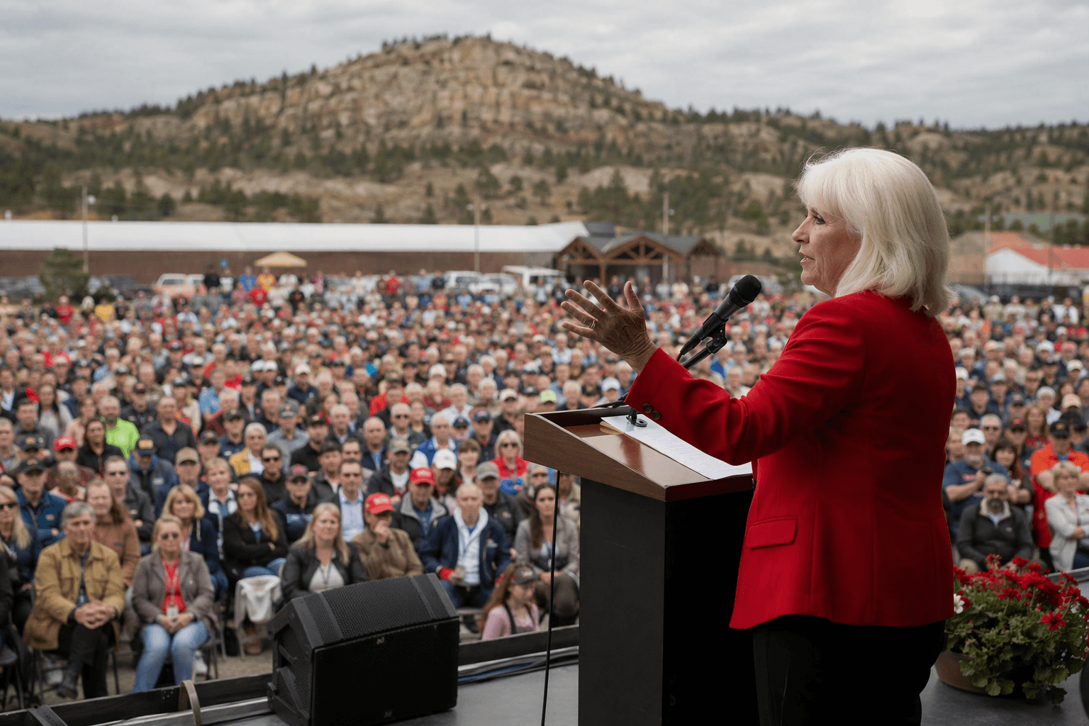 Tina Peters draws crowd at Castle Rock freedom festival speech