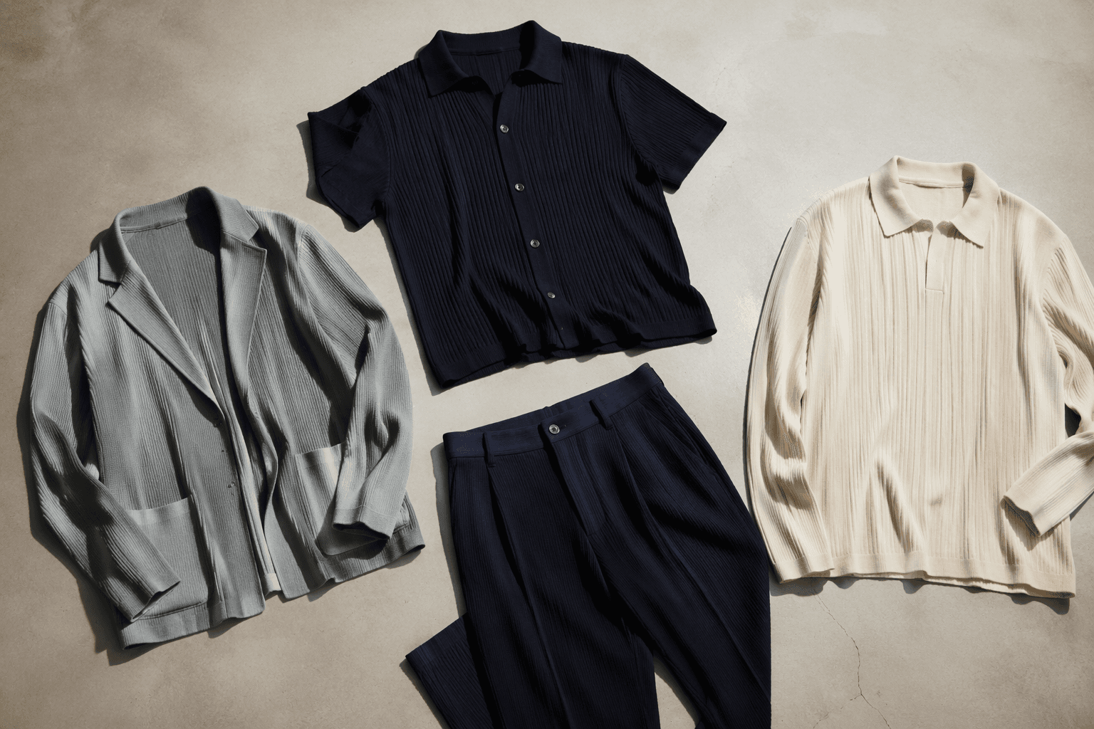 CFCL softens menswear with breathable knitwear for summer heat
