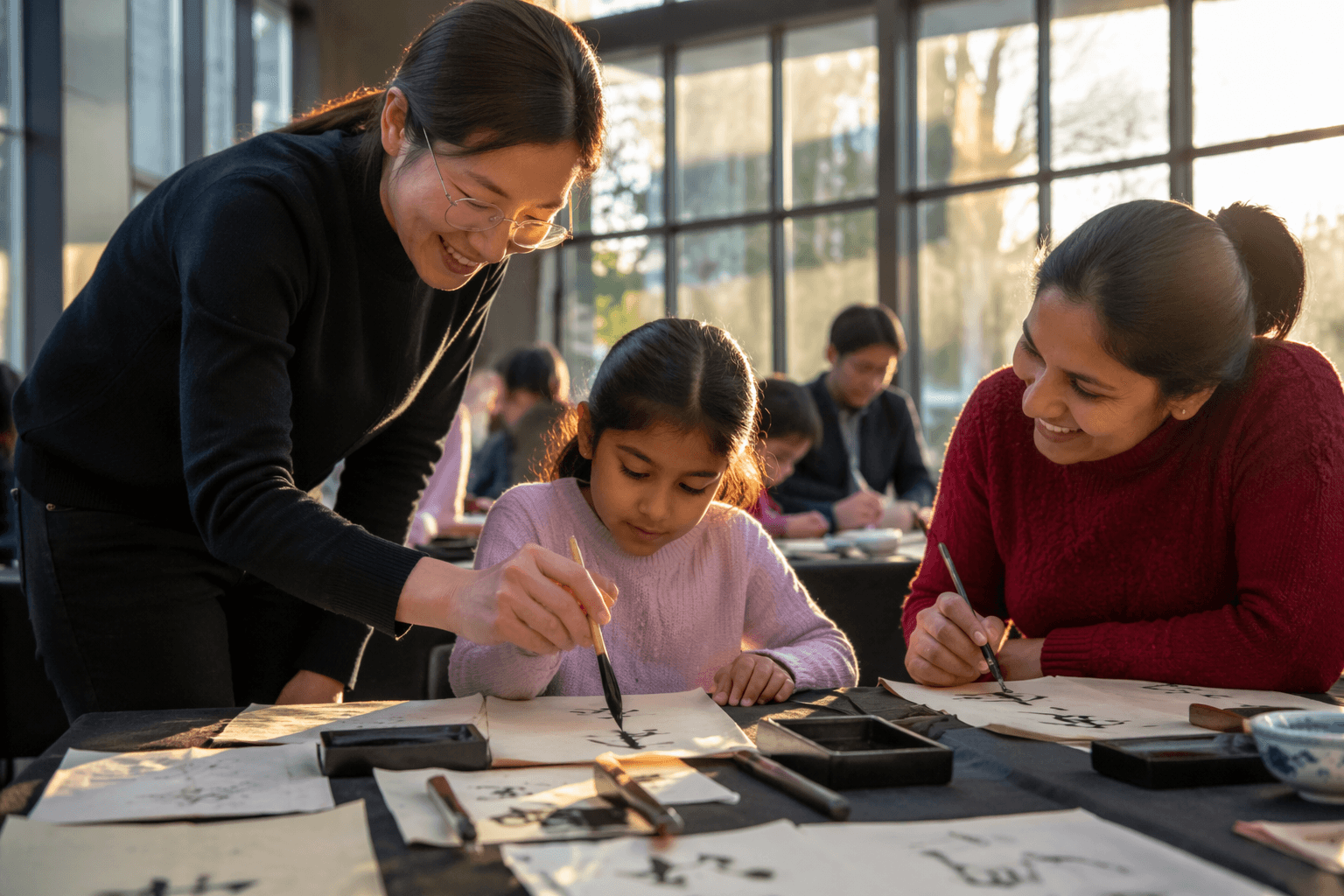 Auckland library marks Chinese Language Week with calligraphy workshop