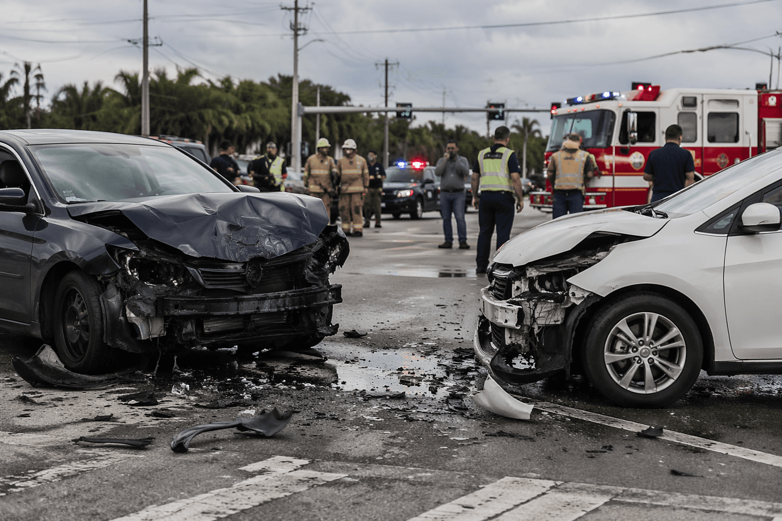 Six injured, including child, in Deerfield Beach crash
