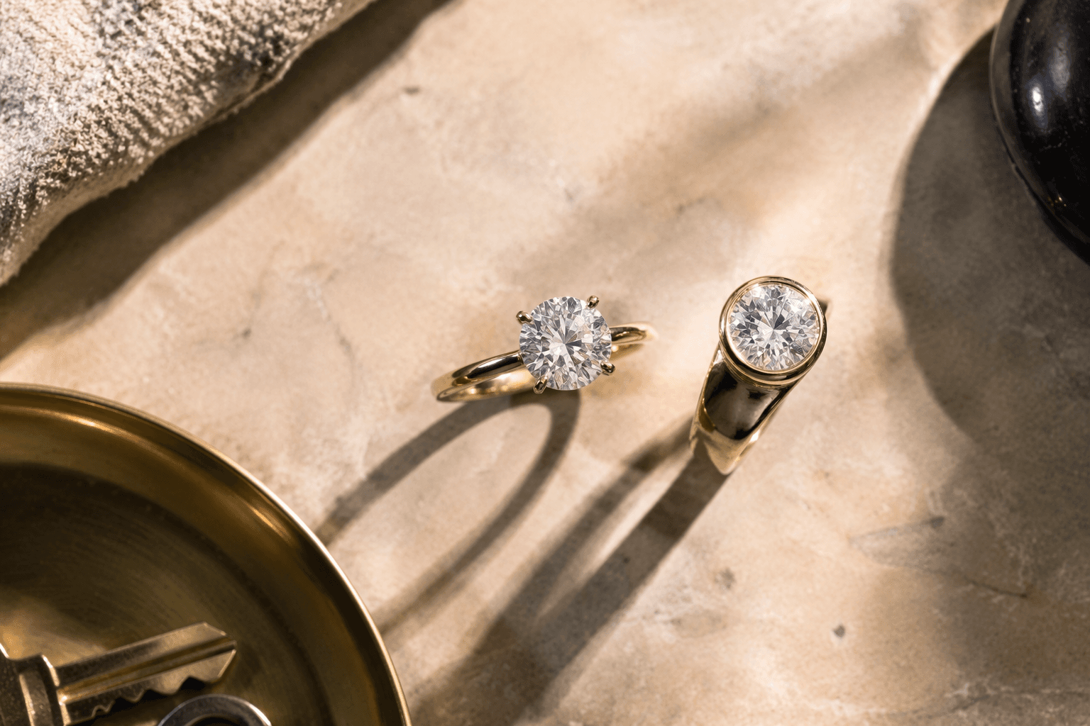How diamond settings protect everyday wear, from prongs to bezels