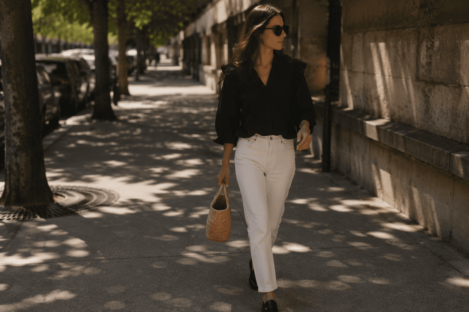 White jeans make a fresh capsule-wardrobe reset for summer