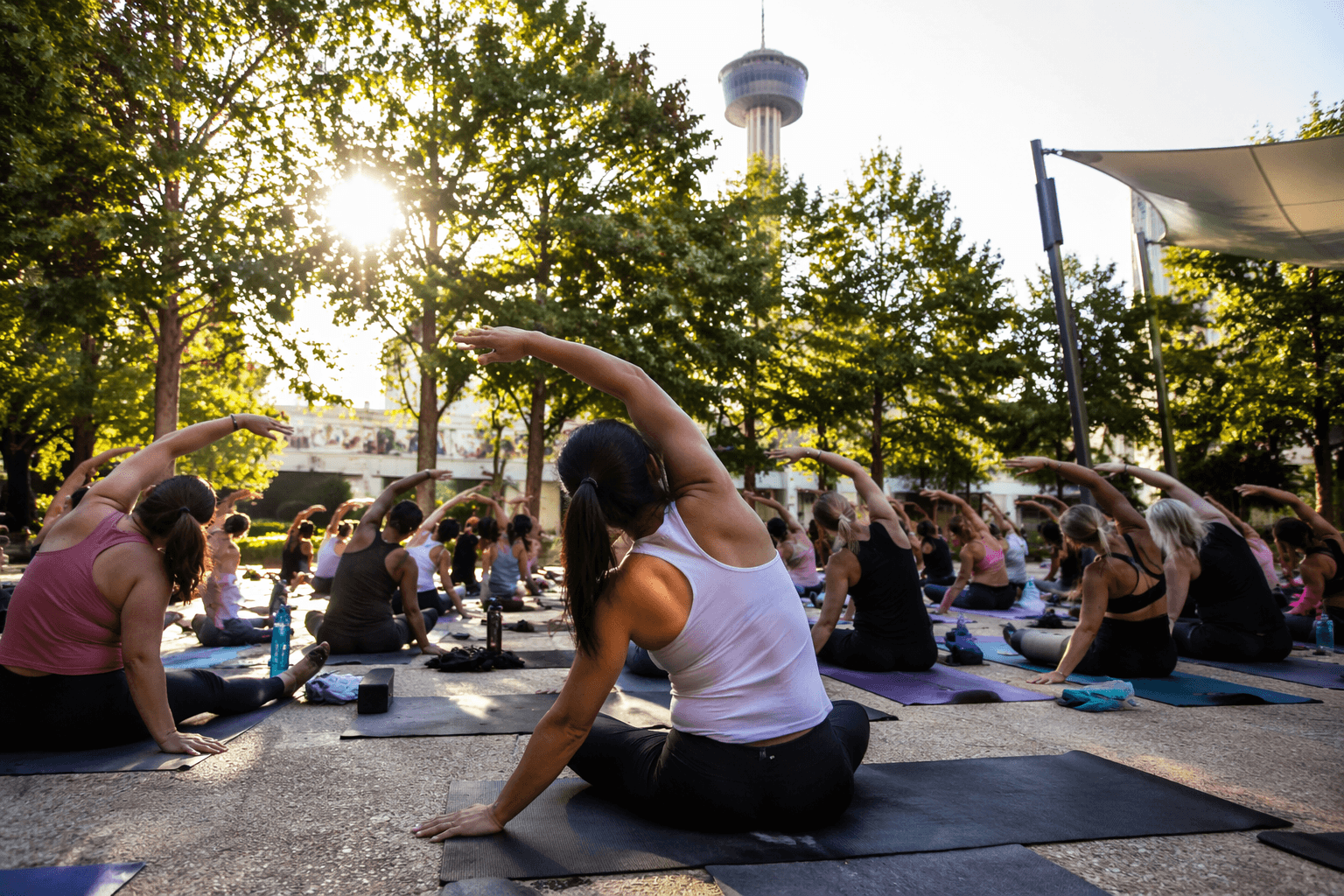 San Antonio’s final June community yoga session returns to Hemisfair