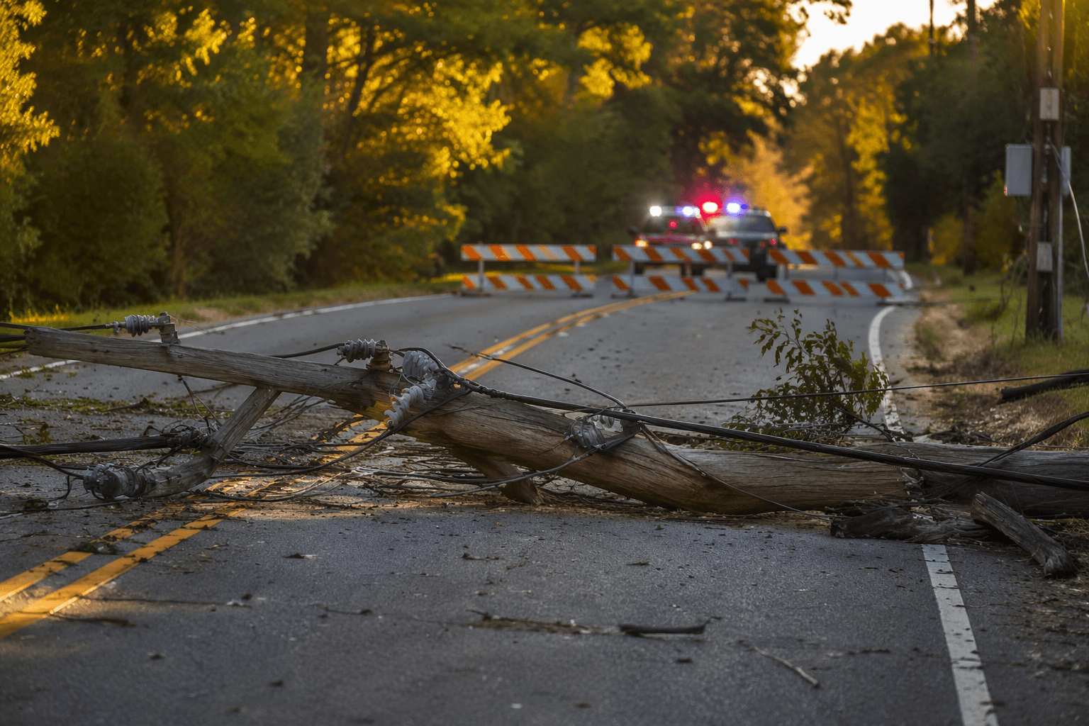 Route 47 closed in both directions in Millville after downed pole, wires