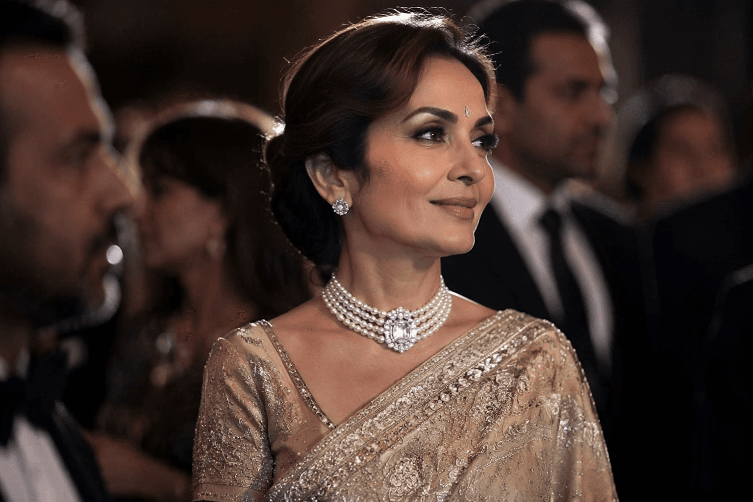 Nita Ambani's Basra pearl choker and 101-carat diamond stun at TIME100 Gala