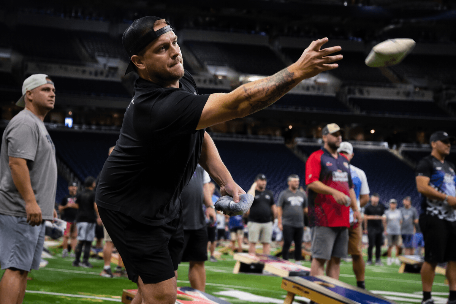 Livonia Spree adds affordable cornhole tournament at Ford Field