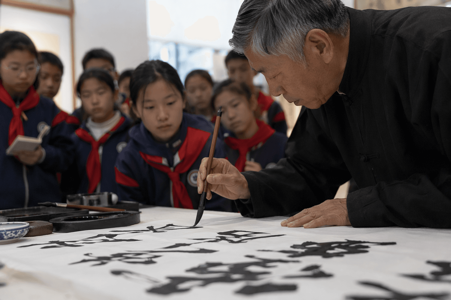 Yulin opens Silk Road calligraphy exhibition with global artists