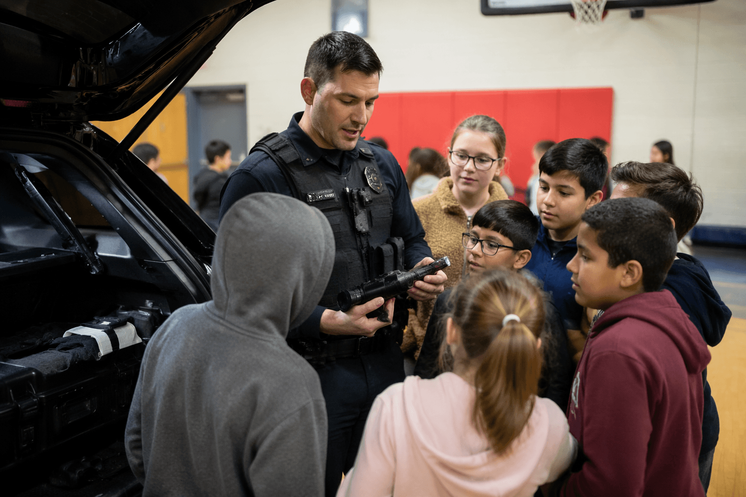Sterling officer visits Hagen Elementary to build student trust
