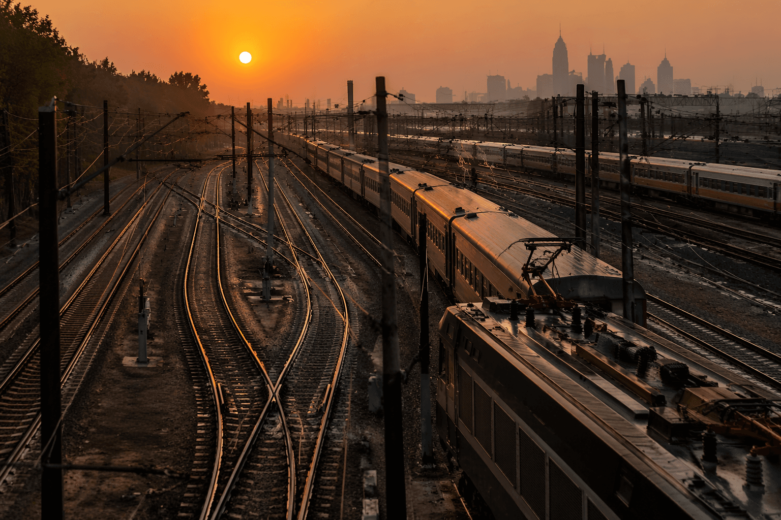Extreme heat strains power grids and slows train services