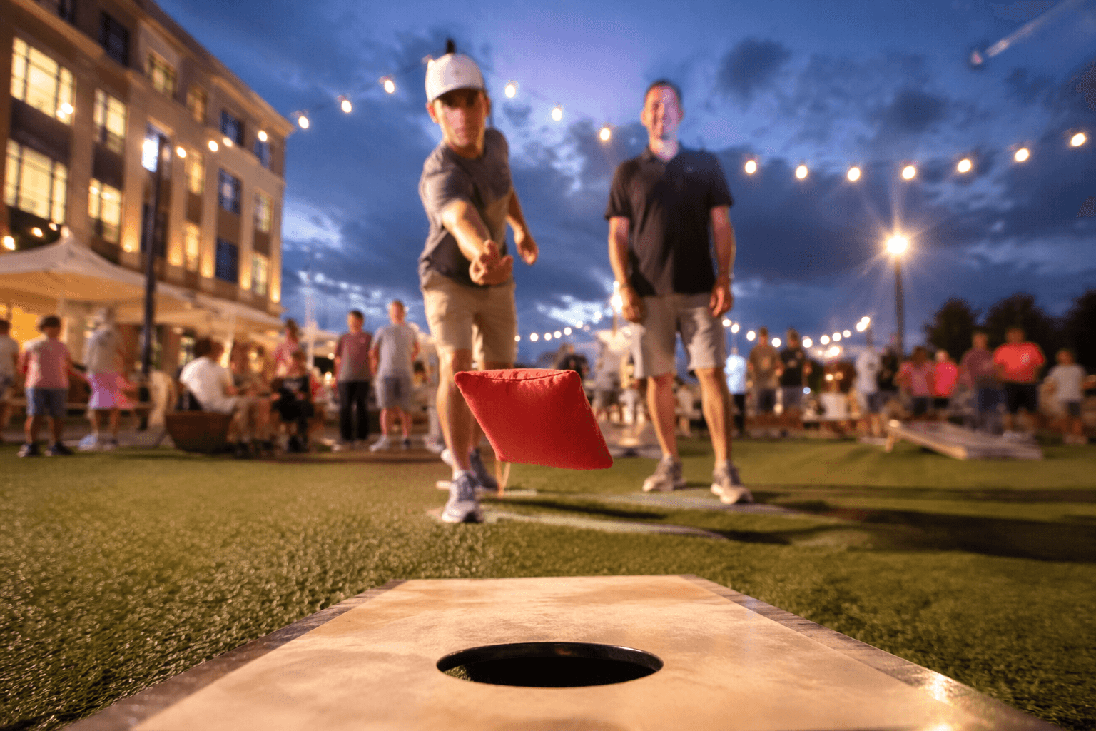 Brambleton spotlights cornhole fun in Fox 5 DC segment