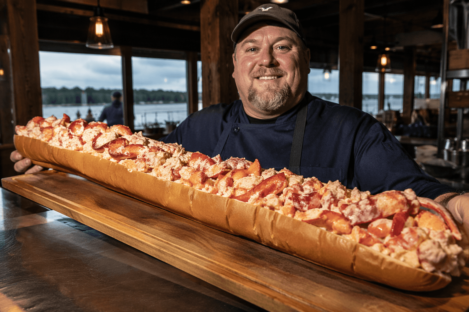 Woolwich restaurant unveils 3-foot Monster Lobster Roll for $259.99