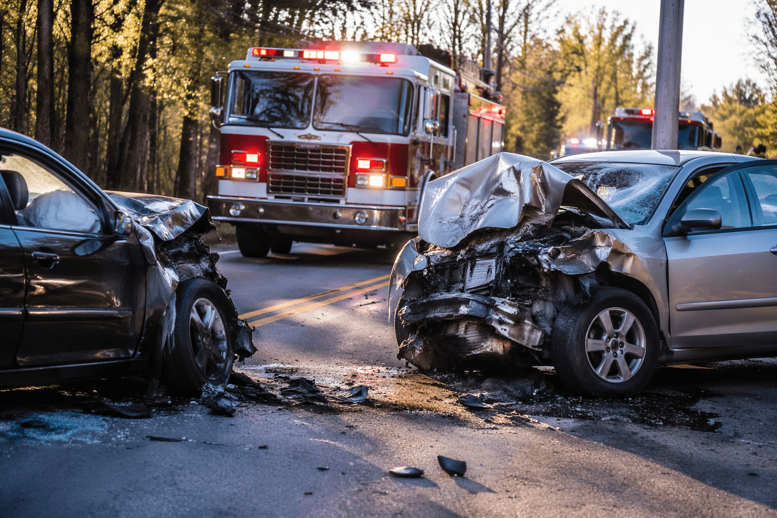 Head-on crash on Poole Road sends driver to hospital, closes road