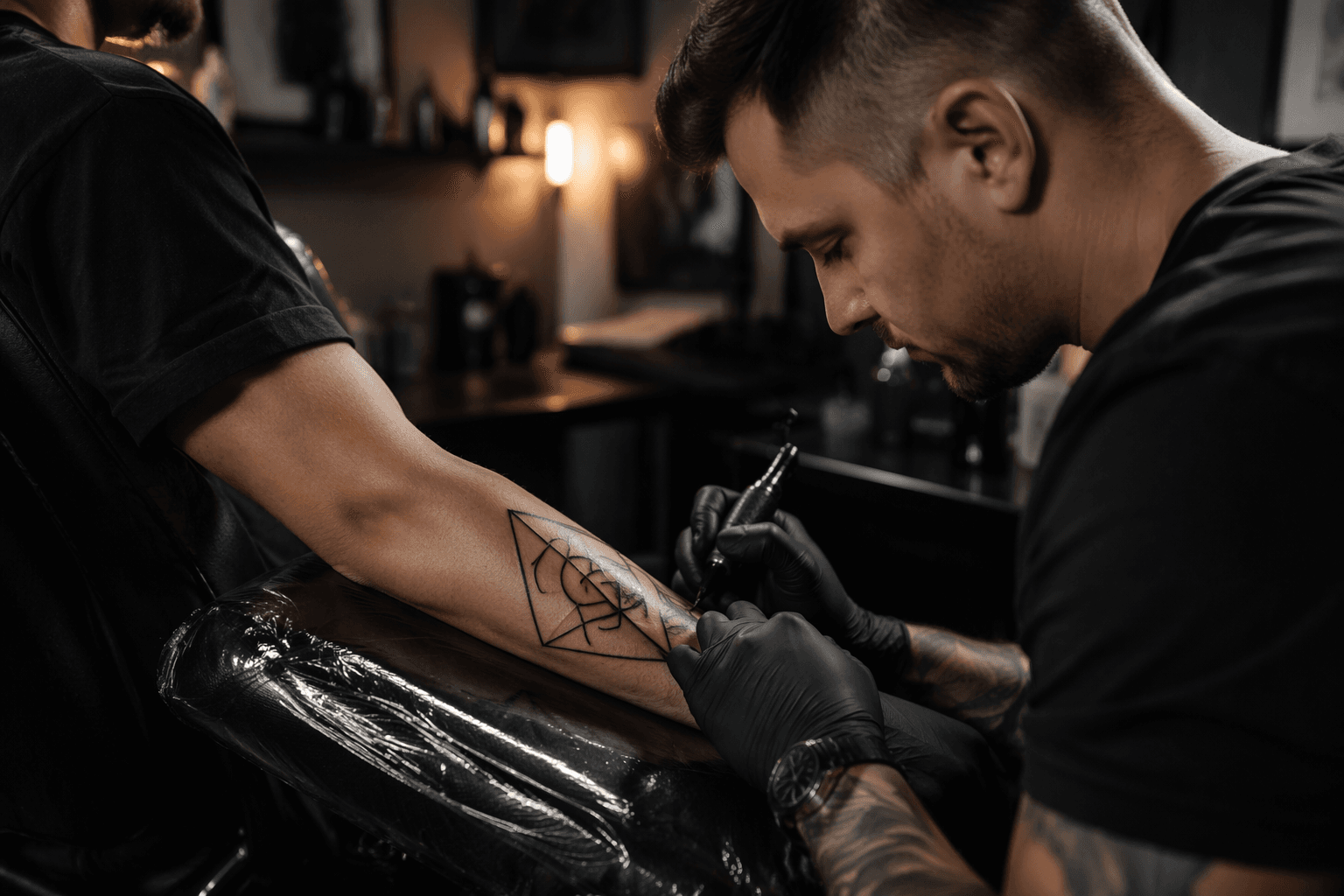 Why geometric tattoos win, clean lines, black ink, bold meaning
