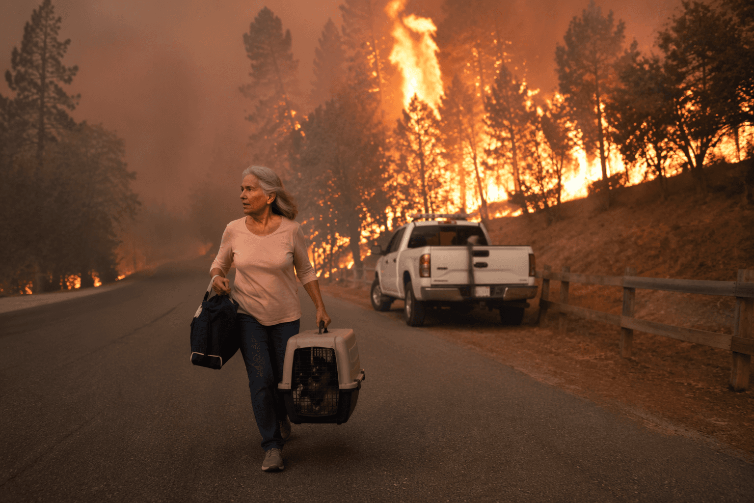 Fire warning triggers immediate evacuation near Blair-Wallis in Albany County