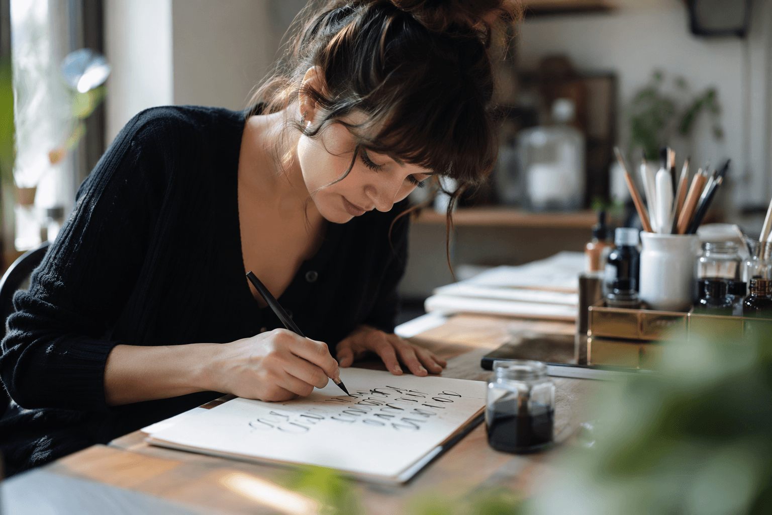 Loveleigh Loops teaches the letter B in six calligraphy styles