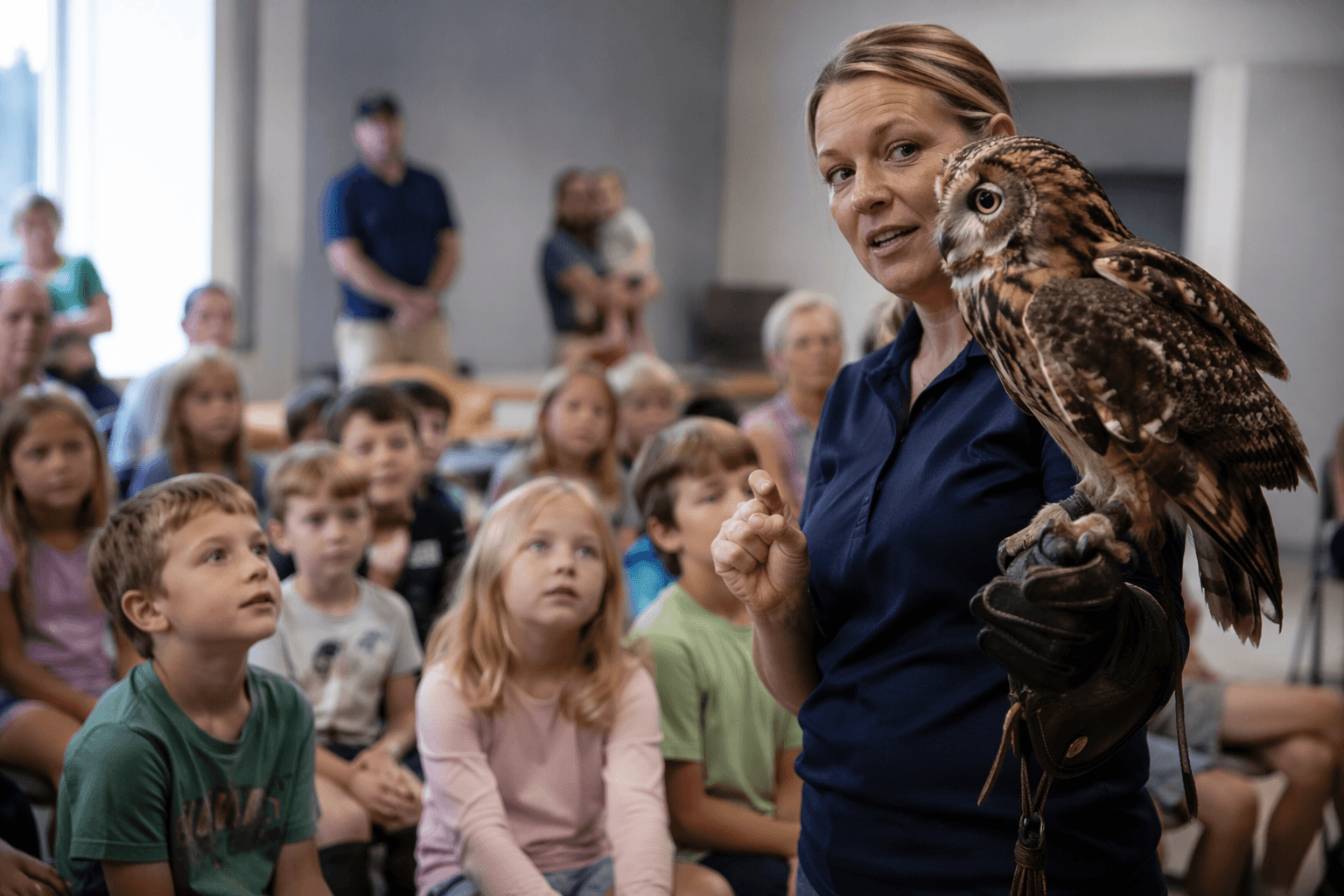 Columbus library brings owls, hawks and falcons to summer reading event