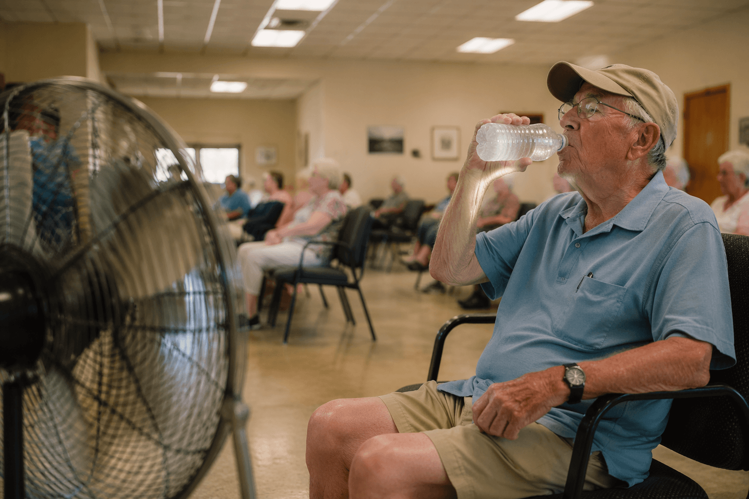 Sunapee opens Safety Services Building as cooling station during heat warning