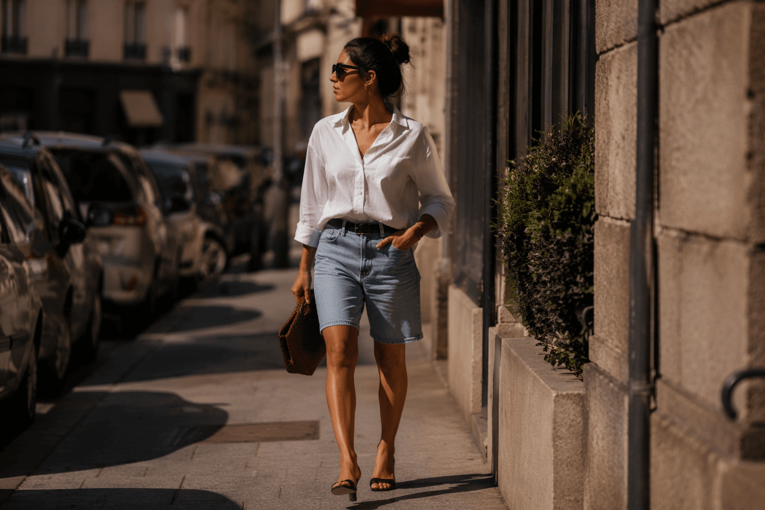 Denim Bermuda shorts are summer’s petite-friendly jeans alternative