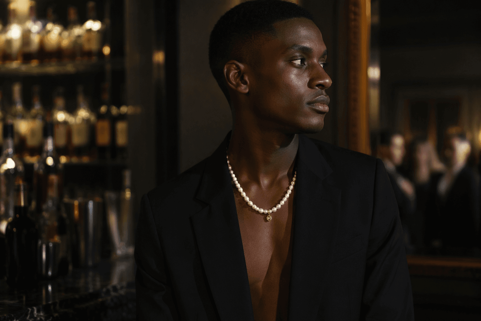 Men's pearl jewelry broadens beyond chains into polished statement looks