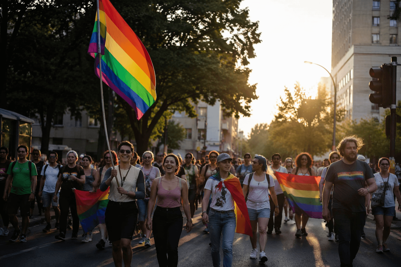 Eugene residents rally for Pride after official march is canceled