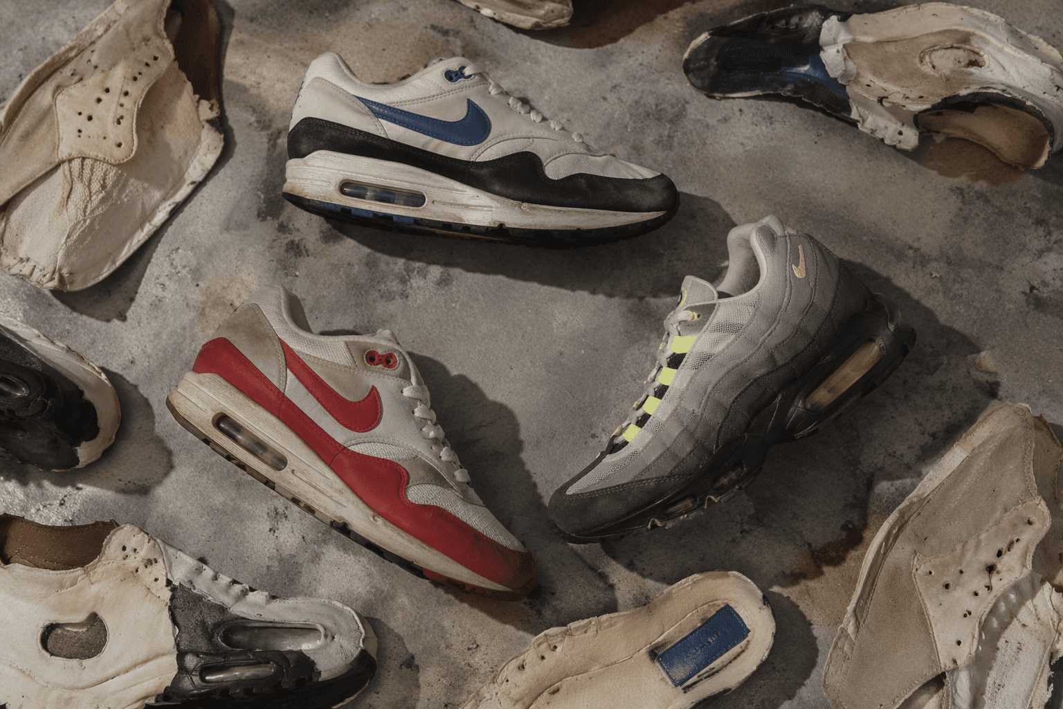 Nike’s Air Max Lost Samples pack revives classic colorways with aged details